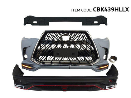 GTK Car Front Body Kit Highlander 2018 Upgrade To Lexus Style, No Paint