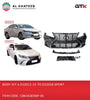 Front Body Kit For Es 2012-2015 Uprade To 2018 Sport Style With Crystal Logo