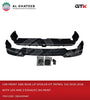 Car Front And Rear Lip Spoiler Kit Patrol Y62 2010-2018 With LED And 2 Exhaust, No Paint