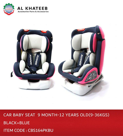 Car Baby Seat 9 Months to 12 Months (9-36KGS) Black+Blue