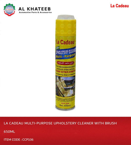 La Cadeau Multi-Purpose Upholstery Cleaner With Brush 650Ml