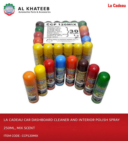 Al Khateeb La Cadeau Car Dashboard Cleaner And Interior Polish Spray 250Ml, Mix Scent