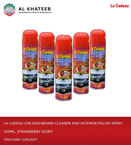 La Cadeau Car Dashboard Cleaner And Interior Polish Spray 250Ml, Strawberry Scent