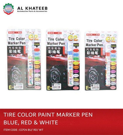 Al Khateeb Universal Car Tire Color Marker Pen, Red