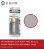 Car Body & Wheel Paint Scratch Repairing Pen With Polish Paper, Grey - 39