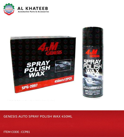 Genesis Auto Spray Polish Wax 450Ml