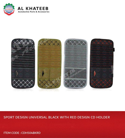 Sport Design Universal Black With Red Design Cd Holder