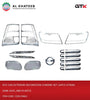 Car Exterior Decoration Chrome Set 24Pcs Vitara 2008-2015, ABS Plastic