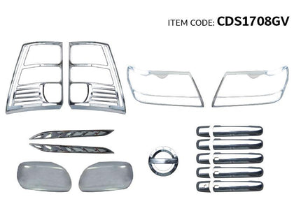 GTK Car Exterior Decoration Chrome Set 24Pcs Vitara 2008-2015, ABS Plastic