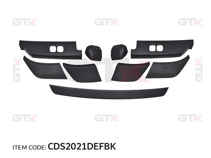 GTK Car Exterior Decoration Black Accessories Set 9Pcs Fj Cruiser 2020+, Abs Plastic