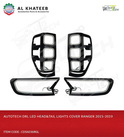 AutoTech DRL LED Head&Tail Lights Cover Ranger 2015-2019