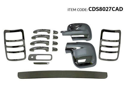 GTK Car Exterior Decoration Chrome Accessories Set 15Pcs Caddy 2007+, ABS Plastic