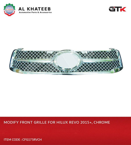 GTK Modify Front Grille For Hilux Revo 2015+, Chrome