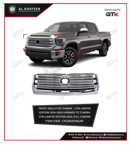 GTK 2020 Limited Edition Front Grille 1974 For Tundra 2014-2019, Full Chrome