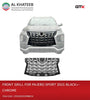 GTK Front Grille For Pajero Sport 2015+, Black And Chrome