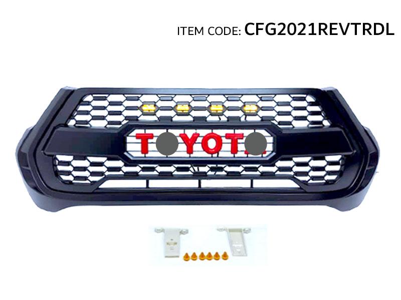 GRILLE 4HILUX REVO2021 TRD STYL/LED