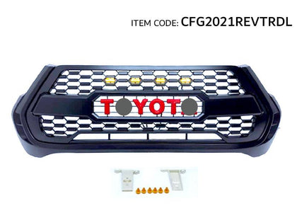 GTK Trd Stylefront Grille With Orange Led For Hilux Revo 2021