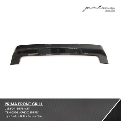Prima Auto Front Grille Decoration High Quality 3K Dry Carbon Fiber Defender 90 110 2020-2022