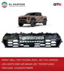 Front Grill for Tocoma 2024+ with 3PCS Orange LED Lights and LED Bar with Logo