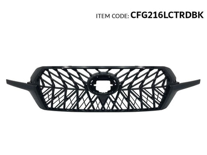 GTK ABS Front Grille Black For Land Cruiser FJ200 2016-2021 Modify To Trd Style