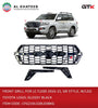 Front Grille for LC FJ200 2016-2021 GR Style with LED and Logo Glossy Black