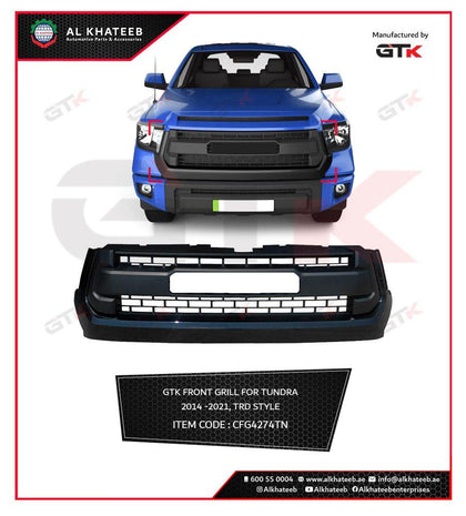 GTK Trd Style Front Grille For Tundra 2014-2021, Black