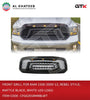 Front Grill for RAM 1500 2009-2012 Rebel Style Mattle Black White LED Logo