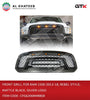 Front Grill for RAM 1500 2013-2018 Rebel Style Mattle Black Silver Logo