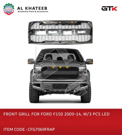 Front Grill for F150 2009-2014 with 3PCS LED