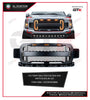 GTK Front Grill For Raptor F150 2018-2020 Matte Black With LED