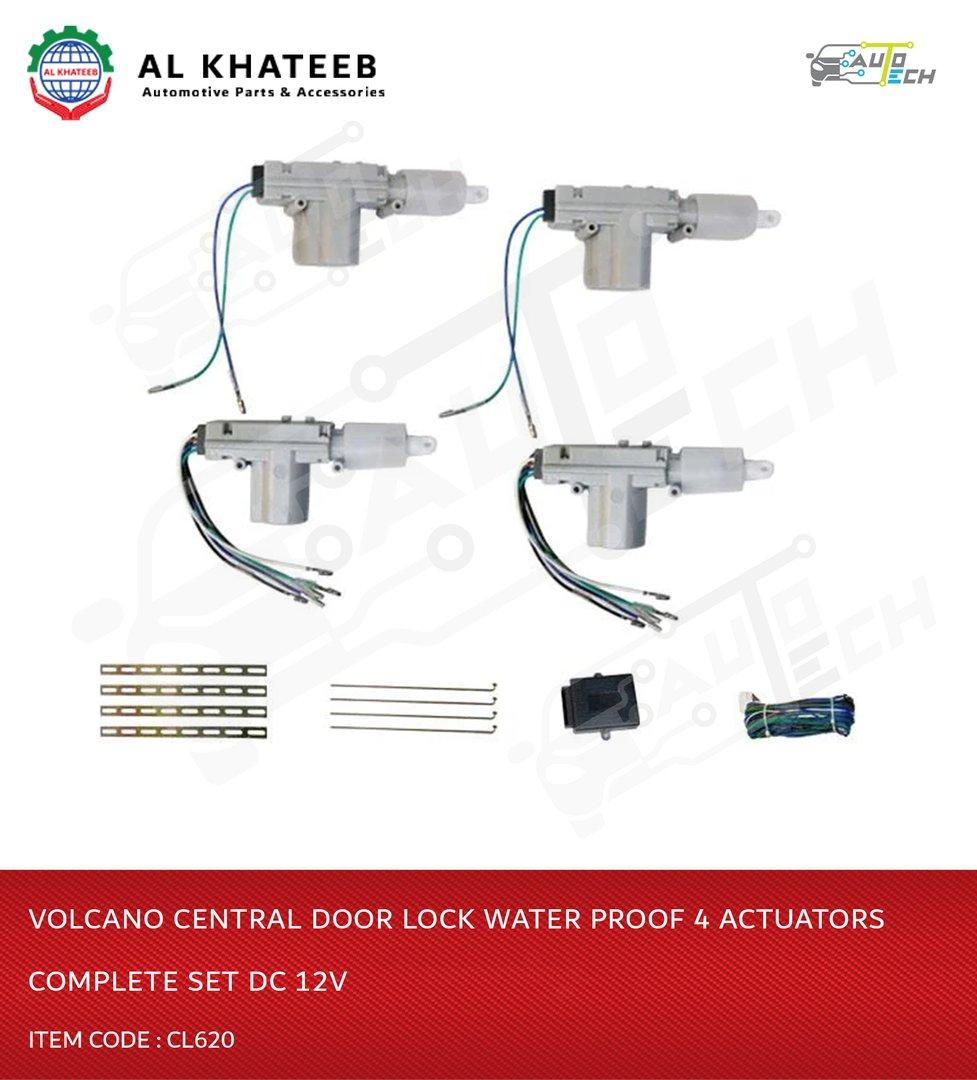 Volcano Central Door Lock Water Proof 4 Actuators Complete Set Dc 12V