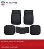 Universal Car Fit Rubber PVC Snow Floor Mat - 5Pcs/Set, Black