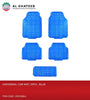 GTK Universal Car Fit Floor Mat Aluminum- 5PCS/Set Blue