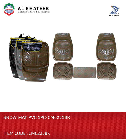 Snow Mat PVC 5 Pcs Black