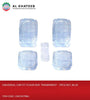 Al Khateeb Universal Car Fit Floor Mat Tranparent - 5Pcs/Set, Blue