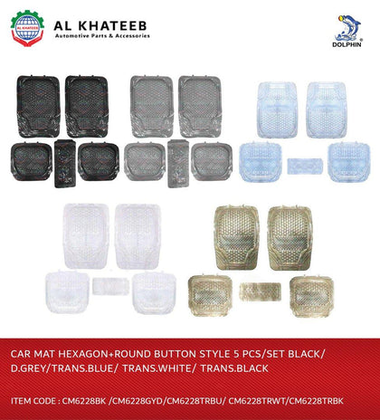 Car Mat Menghuan Style 5Pcs/Set D.Grey
