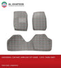 Universal Car Mat, 6MM Eav 55° Hard.  3 PCS  D.Grey