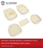 Al Khateeb Universal Car Fit In Toyota Wearproof Leather Car Mat, Diamond, 5Pcs, Beige