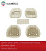 Car Universal Leather Floor Mat Needling With Grass 5Pcs, Dark Beige