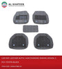 Car Universal Leather Floor Mat Needling With Grass 5Pcs, Black