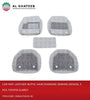 Car Universal Leather Floor Mat Needling With Grass 5Pcs, Dark Gray