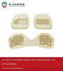 Car Universal Leather Floor Mat Backside Sewing Needling With Grass 3Pcs, Dark Beige