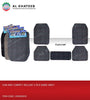 Al Khateeb Dolphin Universal Car Fit Deluxe Carpet - 5Pcs/Set, Dark Gray