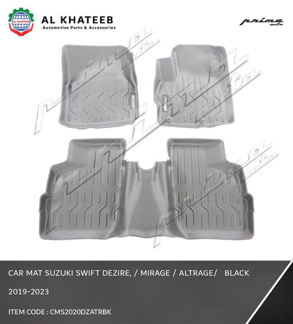 CAR MAT Swift Dezire, / MIRAGE / ALTRAGE/   BLACK  2019-2023