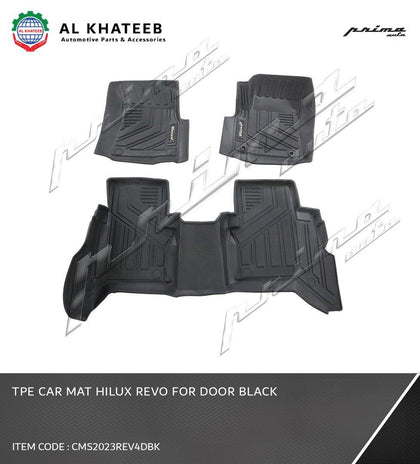 TPE CAR MAT HILUX REVO 4 Door BLACK