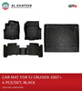 GTK Car Floor & Trunk Mat Silicone FJ Cruiser 2007-2019, 4Pcs/Set Black