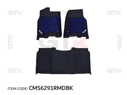 GTK Car Floor Mat Ram 1500 2019+ Double Cabin, 3Pcs/Set Black