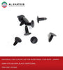 Universal Car Clips PP Use for Door Panel/Car Roof 18mmX20mmX6.5mmX6.5mm Black 100PCS/Bag