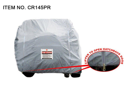Dolphin Heavy Duty Double Layer PVC With Cotton Lining Full Car Cover With Mirror Pocket - For Prado Vehicle