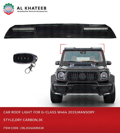 CAR ROOF LIGHT FOR G-CLASS W464 2019,SY STYLE,DRY CARBON,3K